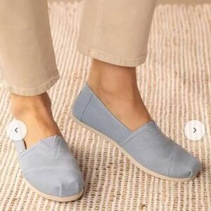 NEW Toms Alpargata Light Blue Slip-On Shoes